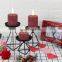 Set of 3 Black Lantern Candle Holders Candlestick Holders for Home Decor Wedding Decoration Metal Pillar Candle Stand