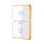 Mirror wall touch dual control switch ZigBee US standard L+N wire timing remote control gold frame white smart switch panel