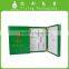 Green PU leather packaging box with double door