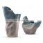 new style Irregular surface folds gradient color living room decor ceramic vase