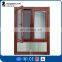Aluminium Thermal Break Profile  Economic Casement Windows Double Tempered Glass Heat Insulation Top Strength With Blinds Mesh