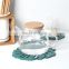 Fashion design environmental wood MDF cup coasters green leaf cactus cup mat decoration mat
