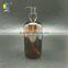 16oz amber glass bottle 500ml with pump
