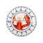 Cheap price lfgb certificated decorative metal enamel camping plate for promotion