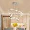 Hot Sale Indoor Living Room Dining Room Decoration Rings Acrylic LED Modern Chandelier Lamp