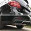 For Benz GLS modified GLS63 AMG Rear Lip And Exhaust Pipe