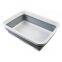 Square Folding Collapsible Basin BPA Free Plastic Dish Pan for Hiking Camping and Outdoor