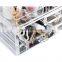 Wholesale Clear Jewelry and Cosmetic Plastic Storage Box Acrylic Makeup Organizer With 4 Drawers
