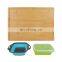 Expandable Bamboo Cutting Chopping Board Over The Sink Cutting Board For Kitchen With Silicone Containers And Drain Basket