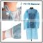 Disposable PP PE Isolation Gown Safety Work Clothes For Hospital Use