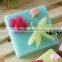 Three Cavity Square Food Grade Silicone Mould For Soap Cake Chocolate Jelly Pudding Making