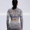 2pcs work out gym wear women camouflage camo crop top and yoga gym pants leggings set