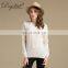 Long Sleeve White Pullover Light Basic Vneck Women Cashmere Sweater