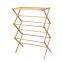 Wooden Bathroom Tower Storage Rack Foldable Bamboo Laundry Drying Tower Rack  Clothes Drying Rack