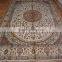 8x10 ft Hot sale room decor medallion round silk carpets