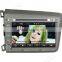 Wecaro android 4.4.4 car dvd player Direct factory 8" for honda civic steering wheel audio controls Wifi&3G 2012 2013