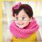 Fashion Boys Girls Autumn Winter Acrylic Knitted Circle Loop Baby Kids Neck Scarf