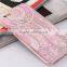 Wholesale Cute Pink TPU Painted Quicksand Phone Case for iPhone 6