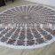 Round Beach Towel Elephant Yoga Sheet Boho Throw
