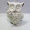 elegant porcelain owl shape candle holder