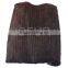 QD80559 Natural Black Brown Knitted Mink Fur Long Shawl and Cape White Color Customized