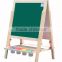 School education dry earser black board magnetic portable whiteboard wooden drawing board for Kindergarden