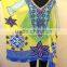 DIGITAL PRINTED SHORT KAFTAN, EVENING, RESORT WEAR, WITH BEADS WORK.