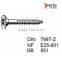 DIN 7997 flat head chipboard screw