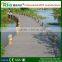 WPC crack-resistant decking from recycled plastic and wood powder with extruded plastic composite decking