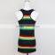 wholesale fashion women stripe gym tank tops of Guangzhou clothing