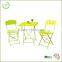 Metal patio chairs-Best quality 3pc metal foding bistro set/2015 new product