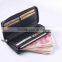 New Fashion Carbon Fiber Wallets Simple Design Business Money Wallet Fashion Long Zipper Card Purse ID Holder