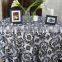 Polyester Taffeta flocking table cloth,table overlay,table runner for weddings                        
                                                Quality Choice