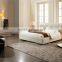 Stylish white leather bed
