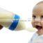 Silicone baby feeding bottle with spoon