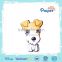 Paiper shaking head happy dog puzzle 3d paper animal set