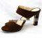 XG97 Women Sandal Leather PU strap with Buckle Block Heel Women sandal in Summer