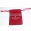 high quanlity popular custom velvet gift bag