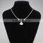 Crystal 18k Gold Pendant Pearl Necklace