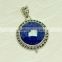 wholesale India 925 sterling silver Lapis female pendant Jewelry