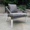 stackable round rattan sofa outdoor furniture, plastic rattan wicker garden furniture, brown rattan furniture