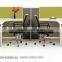 modern office furniture U shape wooden office cubicle FOH-SS3050-2U