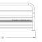 Empolo brass wall mounted towel rack, towel rail brackets 11308