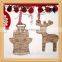 cute wooden laser cutting pine tree christmas ornaments wooden decor
