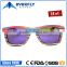 Colorful cheap handmade wood frame Polarized Mirror wooden sunglasses                        
                                                Quality Choice