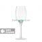 SAMYO crafted hot sale home decoration white wine glass with long thin stem and color