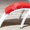 Wholesale beach lounge with 5cm cushion outdoor rattan lounge
