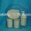 bathroom accessories sets white bathroom soap dispenser and soap dish also scent-bottle