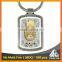 Best selling Europe religious/royals printing decorative metal keychain factory