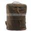Washed Canvas Fashion School Bag Weekend Leisure Rucksack
